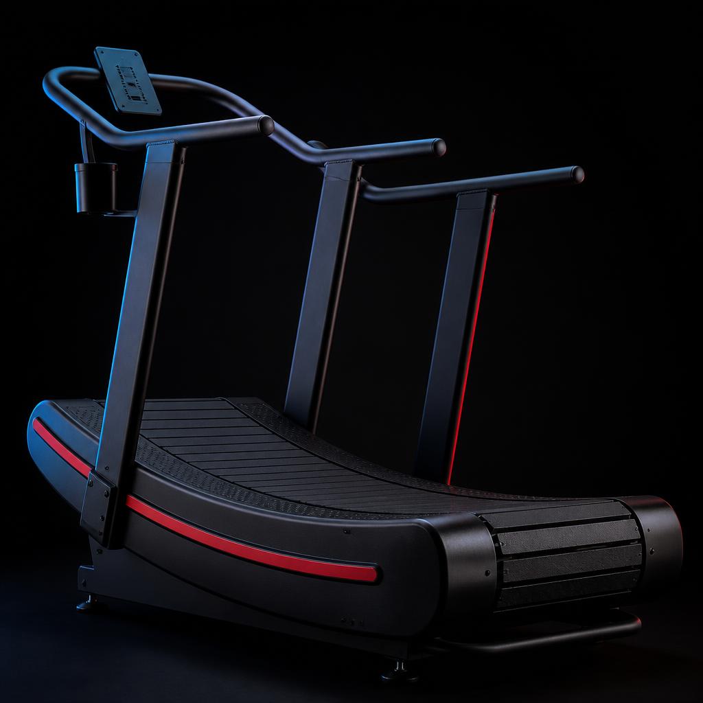 Curved Manual Treadmill — Self-Powered Running Machine